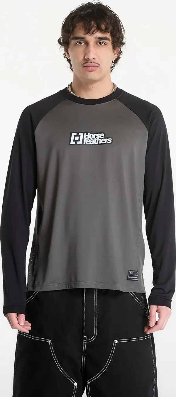 Horsefeathers Джърси Horsefeathers Spike Ls Bike Jersey Chimera/ Black S