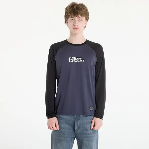 Horsefeathers Джърси Horsefeathers Spike Ls Bike Jersey Indigo/ Black XL