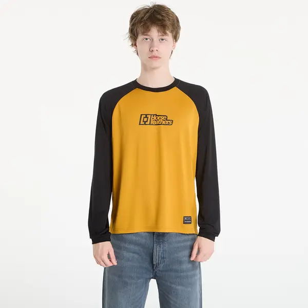 Horsefeathers Джърси Horsefeathers Spike Ls Bike Jersey Sunflower/ Black L