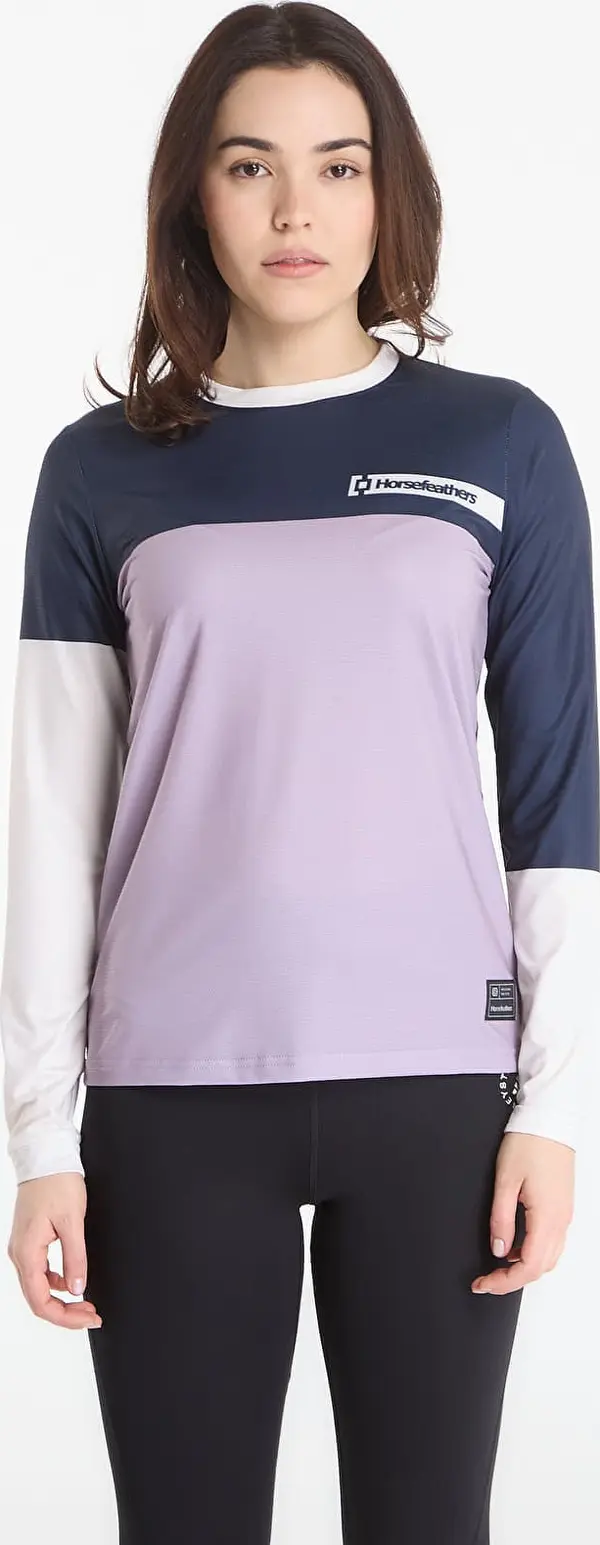 Horsefeathers Джърси Horsefeathers W Quantum Ls Bike Jersey Indigo/ Iris M