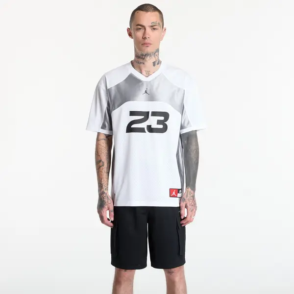 Jordan Джърси Jordan Flight Men's Jersey Top White/ Lt Smoke Grey/ Black XL