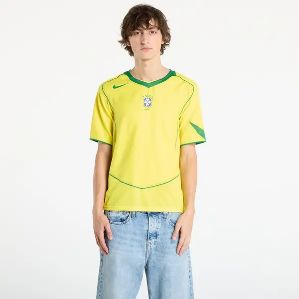 Nike Джърси Nike Men's Soccer Replica Jersey Brazil 2004 Total 90 Reissue Opti Yellow/ Apple Green/ Apple Green M