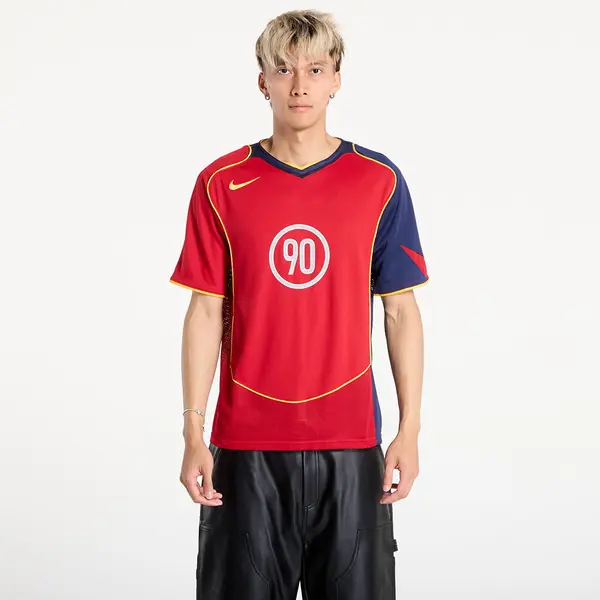 Nike Джърси Nike Total 90 Men's Dri-FIT Soccer Jersey Gym Red/ Midnight Navy/ University Gold L