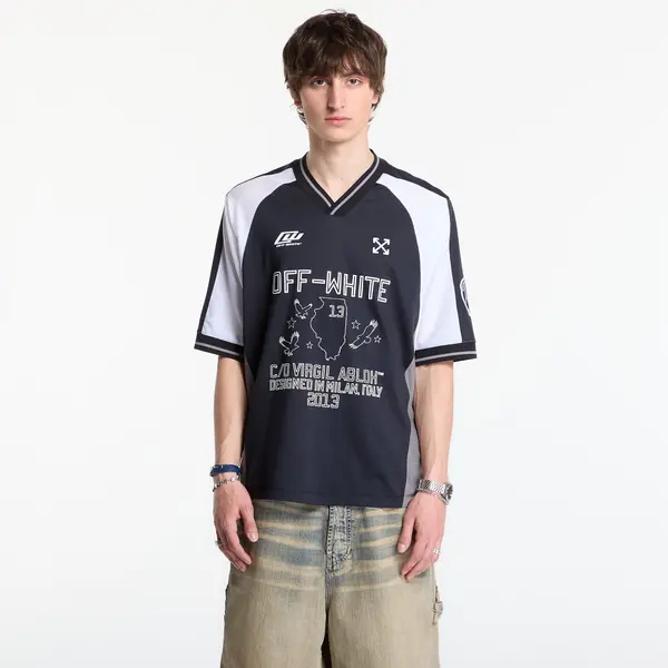 Off-White Джърси Off-White Soccer V-Neck S/S T-Shirt 1 Black L