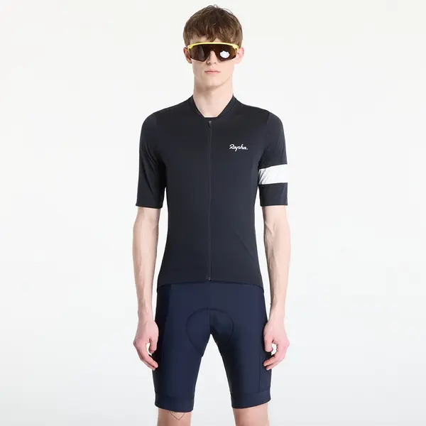 Rapha Джърси Rapha Men's Core Jersey Black/ White S