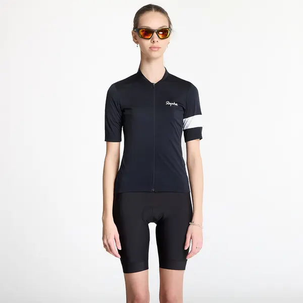 Rapha Джърси Rapha Women's Core Jersey Black/ White M