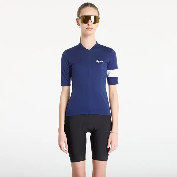 Rapha Джърси Rapha Women's Core Jersey Blue/ White Stripe XS