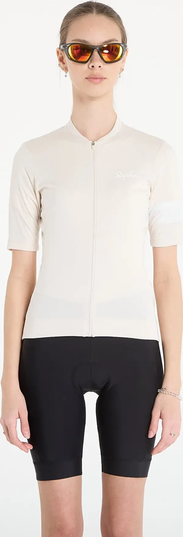 Rapha Джърси Rapha Women's Core Jersey Off-White/ White M