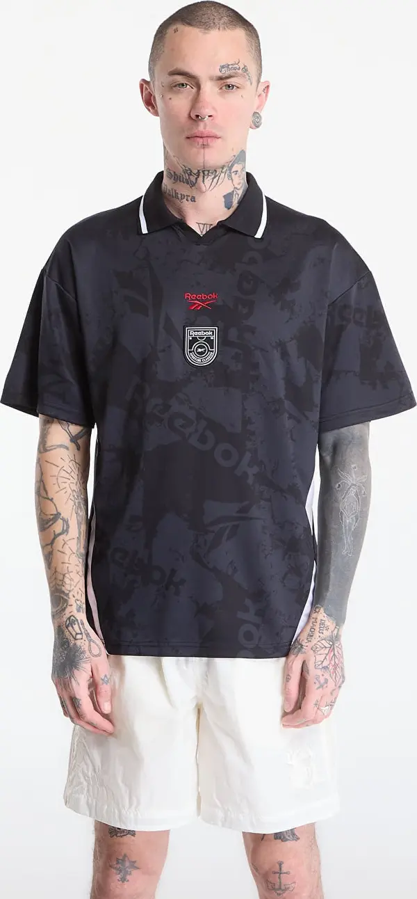 Reebok Джърси Reebok Street Sport Football Jersey Black/White XXL