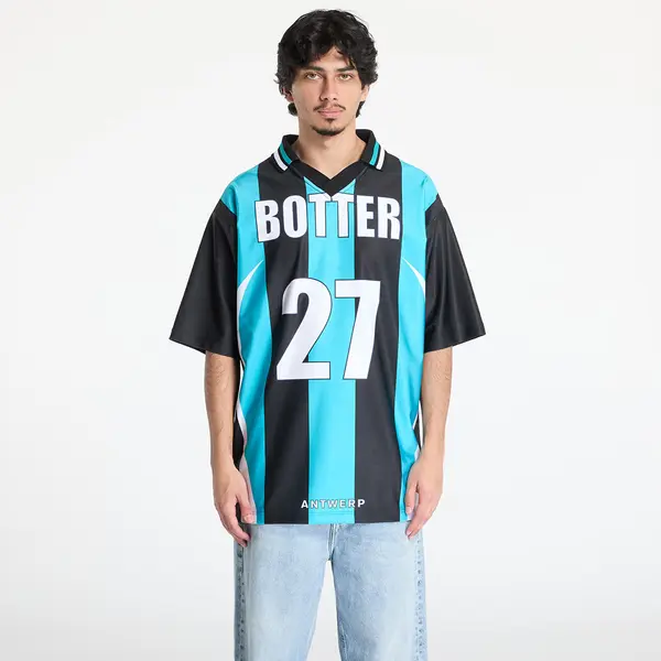Reebok Джърси Reebok x Botter LTD Reverse Soccer Tee Striped Navy/ Aqua Blue S