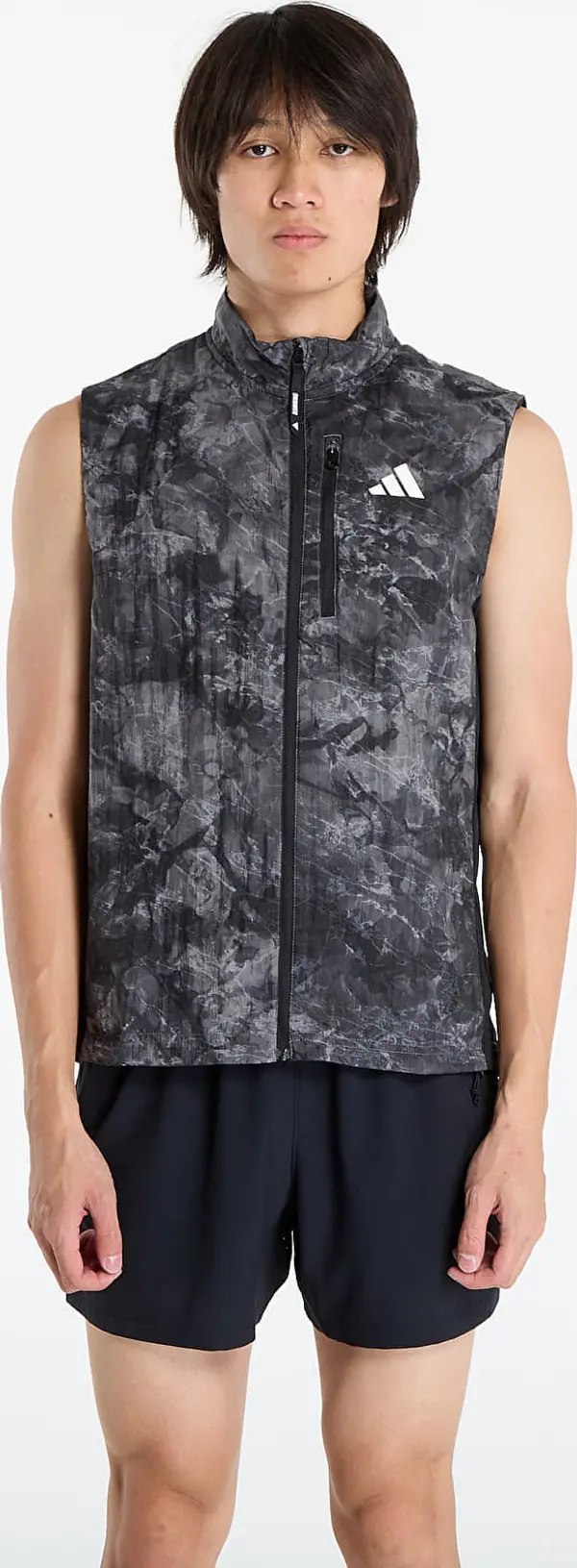 adidas Performance Елек adidas Own The Run Spray Dye Vest Grey Four M