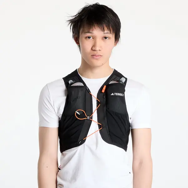 adidas Performance Елек adidas Terrex Techrocktrail Running Vest 5 L UNISEX Black/ White/ Impact Orange S
