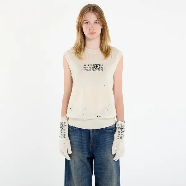 MM6 Елек MM6 Gilet Off White XL