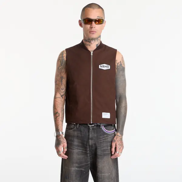 NEIGHBORHOOD Елек NEIGHBORHOOD Zip Work Vest Brown L