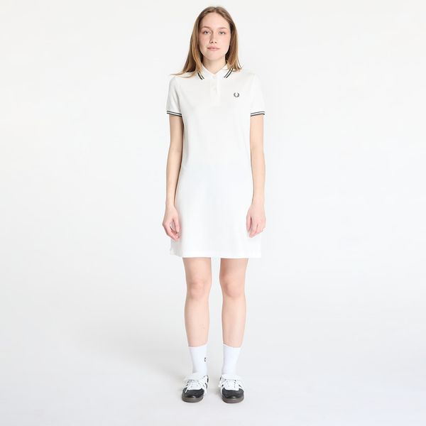 FRED PERRY FRED PERRY The Twin Tipped Dress Snow White/ Court Green 36