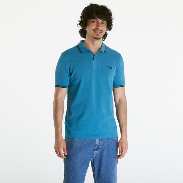 FRED PERRY FRED PERRY Twin Tipped Shirt Ocean/ Navy