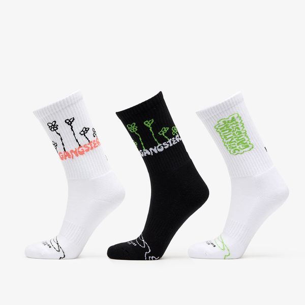 FTSHP FTSHP x Spiritual Gangster Socks 3-Pack Black/ White 43-46