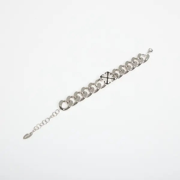 Off-White Гривна Off-White Bangle Bracelet Silver/ Black Universal