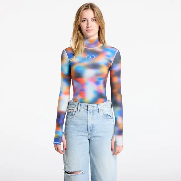 Jordan Jordan Flight Mountainside Women's Printed Long-Sleeve Bodysuit Pure Platinum M