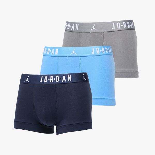Jordan Jordan Mens Flight Cotton Trunk 3-Pack University Blue S