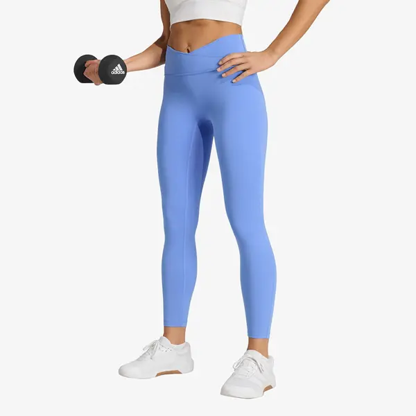 adidas Performance Клинове adidas 3 Stripes Studio All Me 7/8 X-Over Leggings Blue Fusion L