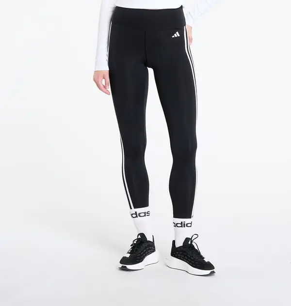 Adidas Клинове adidas Train Essentials 3-Stripes High-Waisted 7/8 Leggings Black/ Cream White/ Gum 3 XS