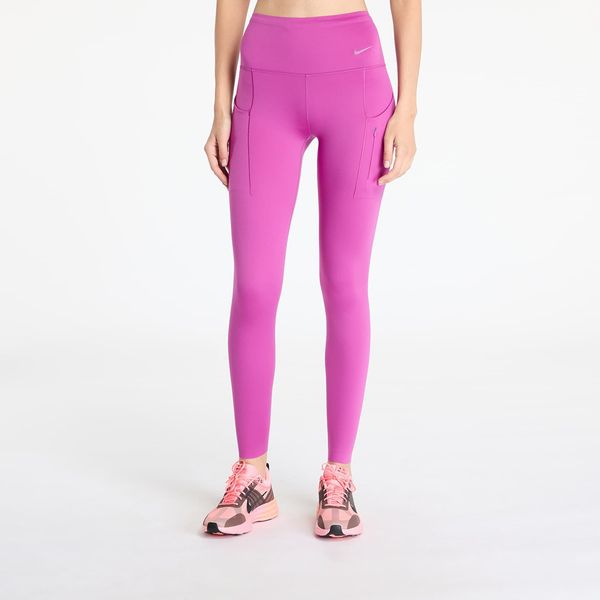 Nike Клинове Nike Go Women's Firm-Support High-Waisted Full-Length Leggings with Pockets Hot Fuchsia/ Black XS