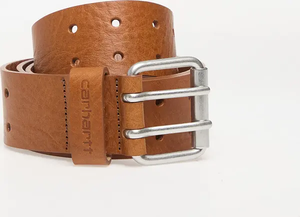 Carhartt WIP Колан Carhartt WIP Double Script Belt Cognac/ Silver S