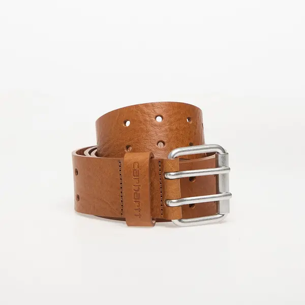 Carhartt WIP Колан Carhartt WIP Double Script Belt Cognac/ Silver S