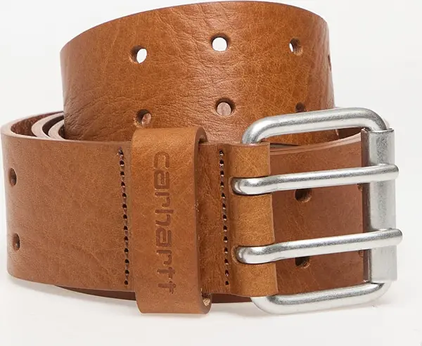 Carhartt WIP Колан Carhartt WIP Double Script Belt Cognac/ Silver XS