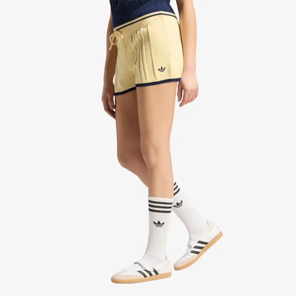 adidas Originals Къси панталони adidas Cable Knit Shorts Warm Vanilla S