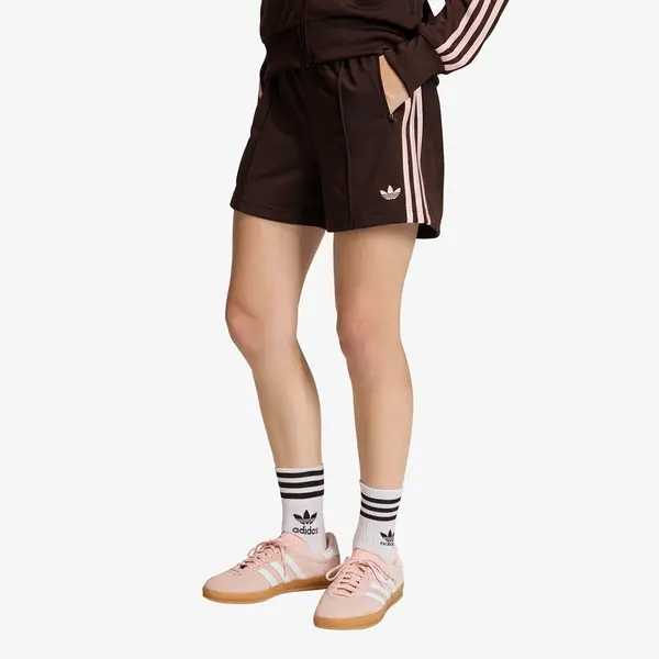 adidas Originals Къси панталони adidas Firebird Classic Shorts Aurora Coffee/ Sandy Pink XS