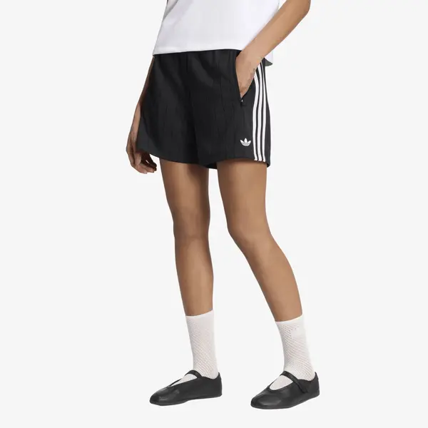 adidas Originals Къси панталони adidas Pinstripe Firebird Shorts Black/ White/ Grey Two XS