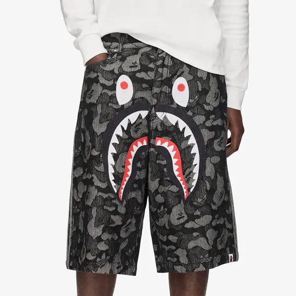 adidas Originals Къси панталони adidas Shark Denim Jorts Bape Black XL