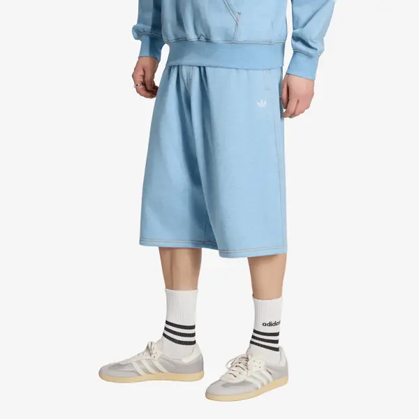 adidas Originals Къси панталони adidas Trefoil Essentials Melange Shorts Knee-lenght Light Blue Mel S