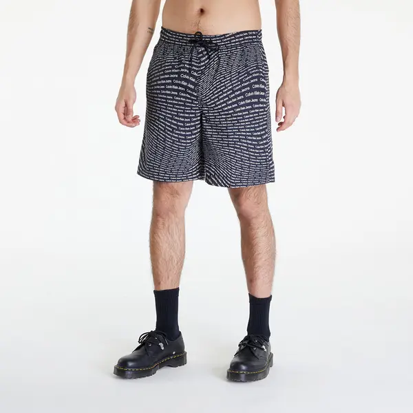 Calvin Klein Къси панталони Calvin Klein Jeans Aop Shorts Black S