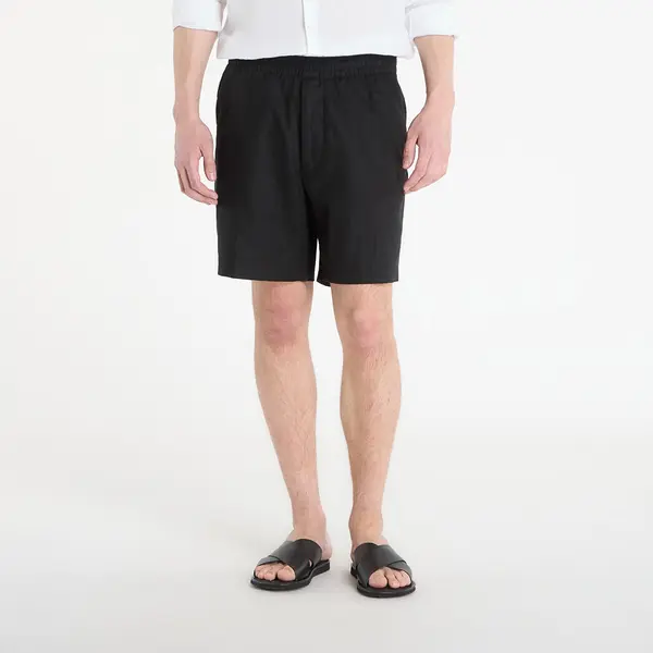 Calvin Klein Къси панталони Calvin Klein Straight Linen 7" Pull On Short Black M