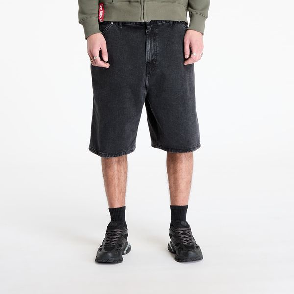 Carhartt WIP Къси панталони Carhartt WIP Rivet Short Black Stone Washed XS