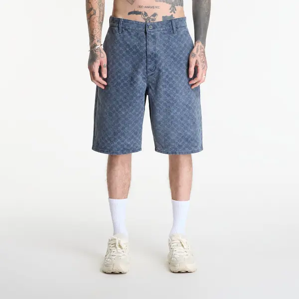 Daily Paper Къси панталони Daily Paper Washed Monogram Woven Shorts Blue Wing Teal XS
