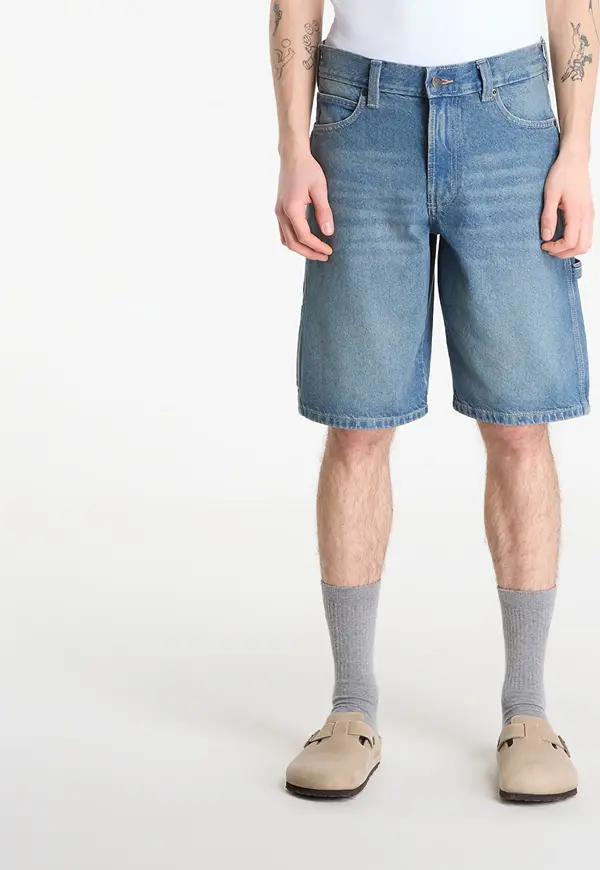 Dickies Къси панталони Dickies 993 11-Inch Carpenter Shorts Khaki Tinted Blue W33