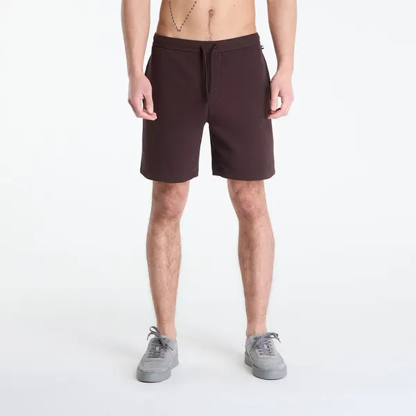 Hugo Boss Къси панталони Hugo Boss Pyjama Shorts With Embroidered Logo Dark Brown L