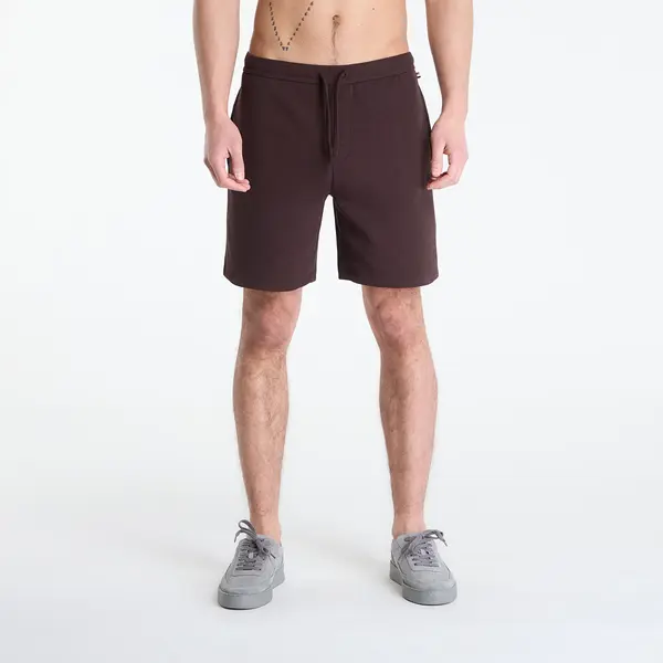 Hugo Boss Къси панталони Hugo Boss Pyjama Shorts With Embroidered Logo Dark Brown S