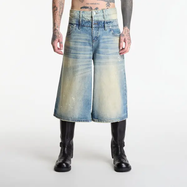 MISBHV Къси панталони MISBHV 2In1 Denim Dirt Baggy Shorts Dirt Denim 36