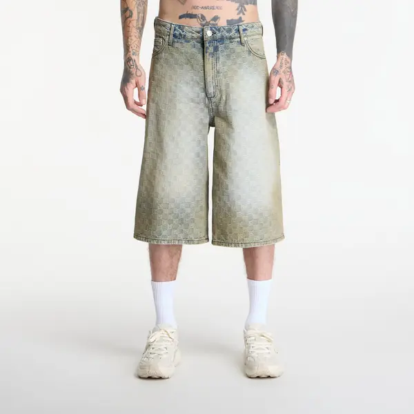 MISBHV Къси панталони MISBHV Monogram Ocean Washed Denim Shorts UNISEX Pale Blue 34