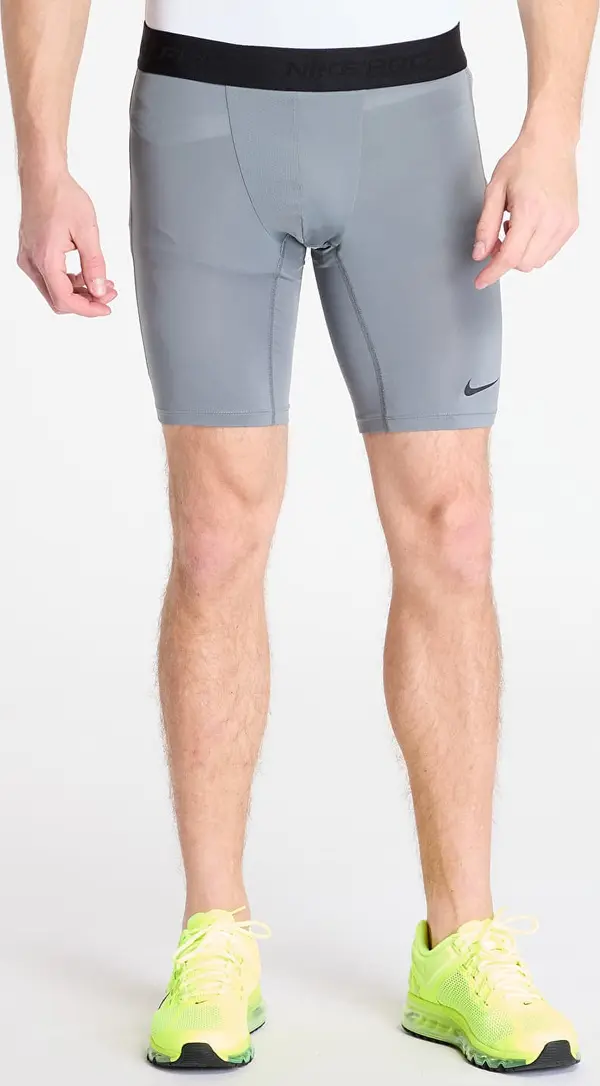 Nike Къси панталони Nike Pro Men's Dri-FIT Fitness Long Shorts Smoke Grey/ Black L