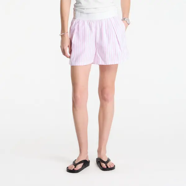 Nike Къси панталони Nike Sportswear Chill Poplin Women's Loose Stripe Shorts Lt Magenta/ Pink Foam/ Summit White L