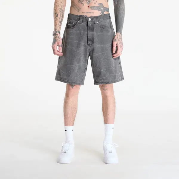 OBEY Clothing Къси панталони OBEY Bigwig Baggy Denim Short Black Wrinkle Wash W36