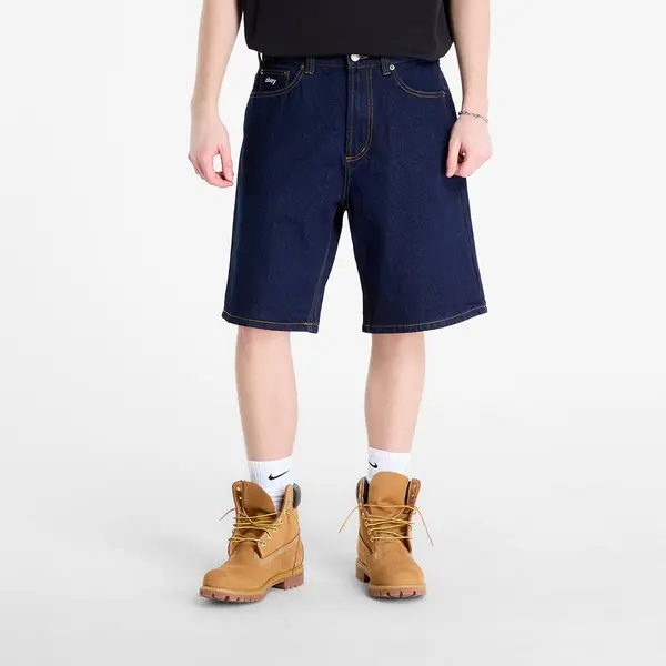 OBEY Clothing Къси панталони OBEY Bigwig Baggy Denim Short Rinse Indigo W30