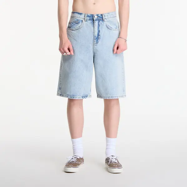 Patta Къси панталони Patta Light Wash Denim Shorts Light Blue Denim 32