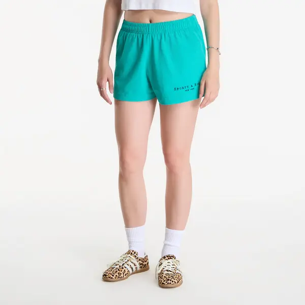 Sporty & Rich Къси панталони Sporty & Rich Title Embroidered Disco Short Amalfi Green XL